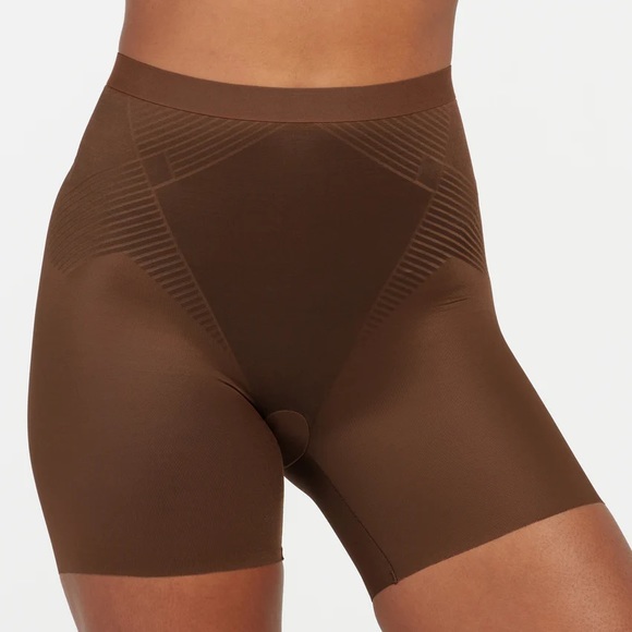 NWOT Spanx Thinstincts 2.0 Girl Short in Chestnut Brown Women’s Large - Picture 9 of 9